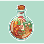 Nowhere Land Nowhere Land Mushroom Bottle - Sticker