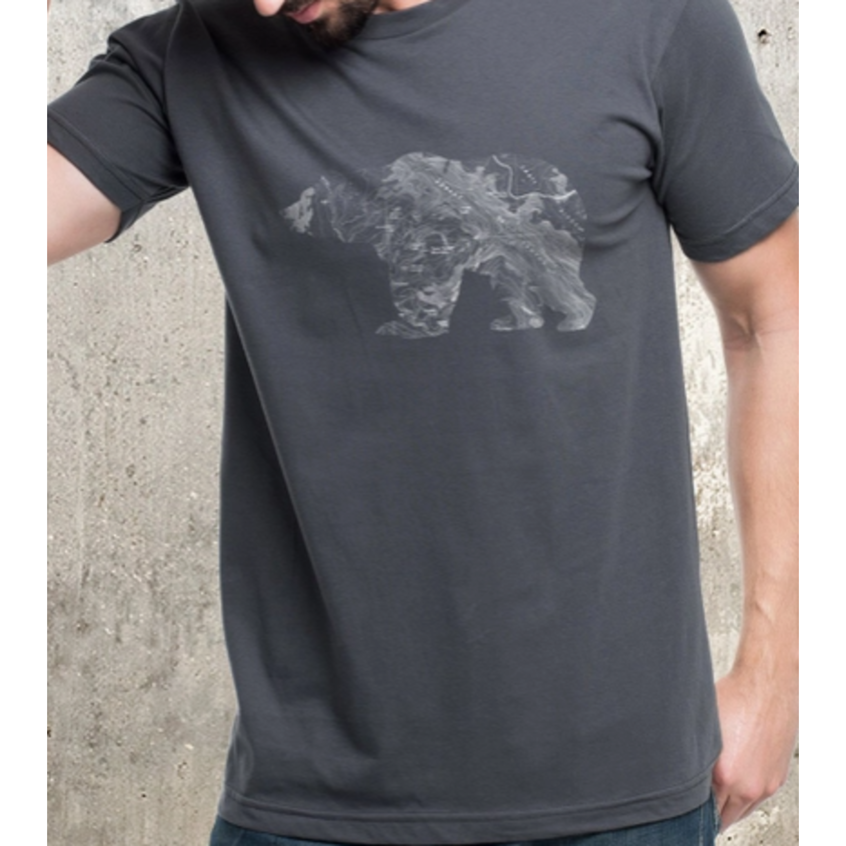 Black Lantern BL Topographic Bear T-Shirt