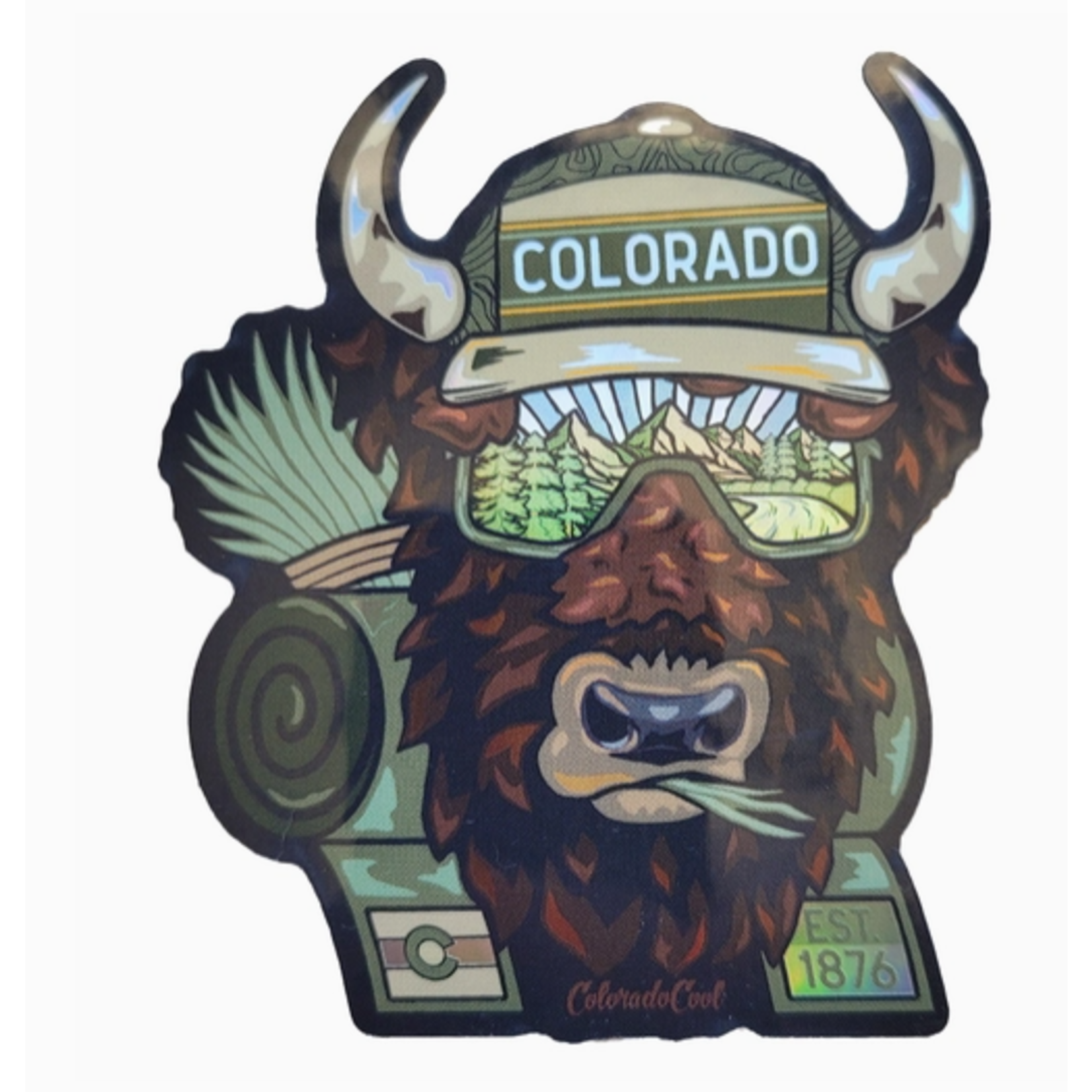 Coloradocool ColoradoCool Bison Holographic Sticker