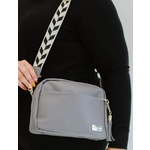 Modern+Chic M+C The Alice Crossbody Purse Bag Grey