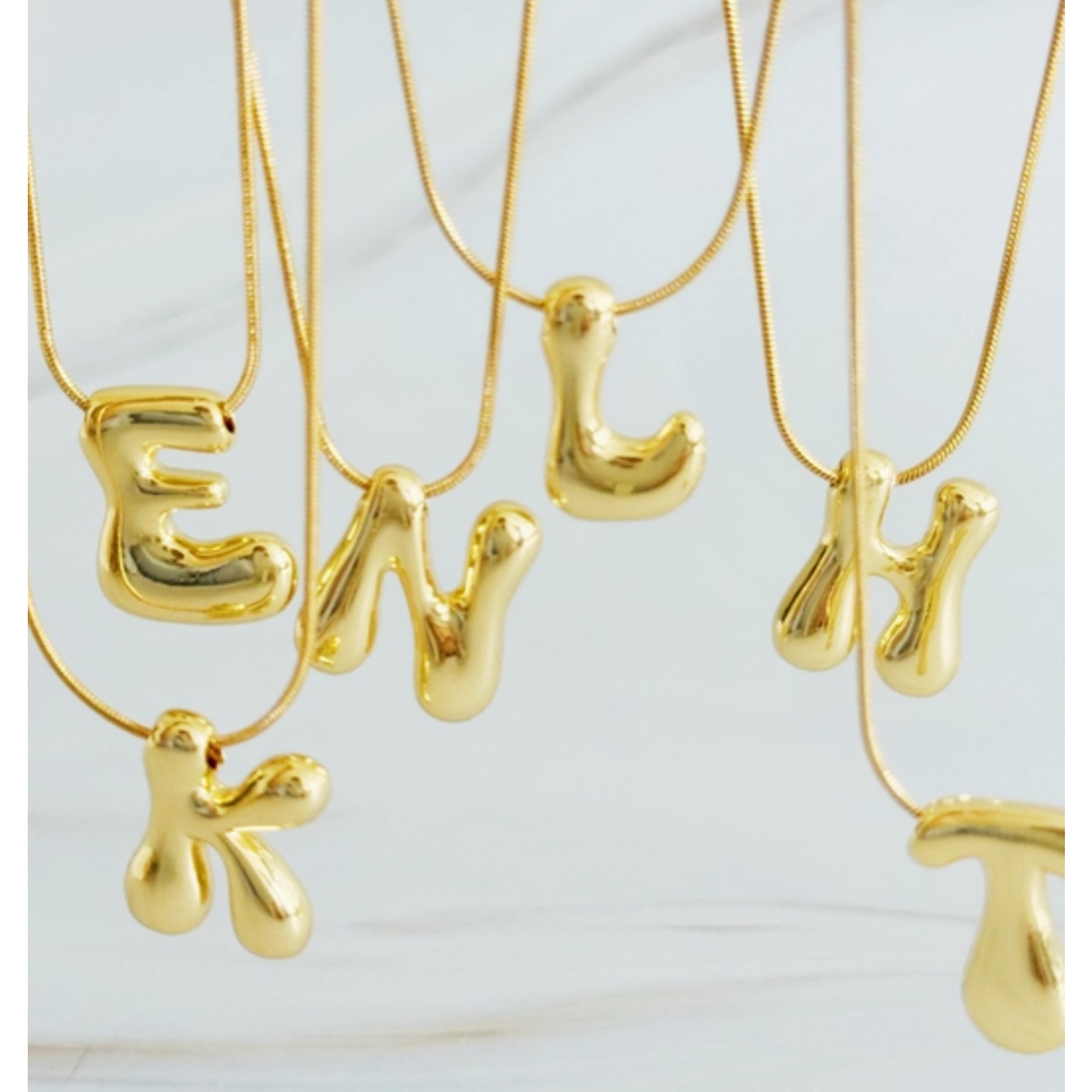 Ellison+Young E&Y Balloon Letter Initial Necklace