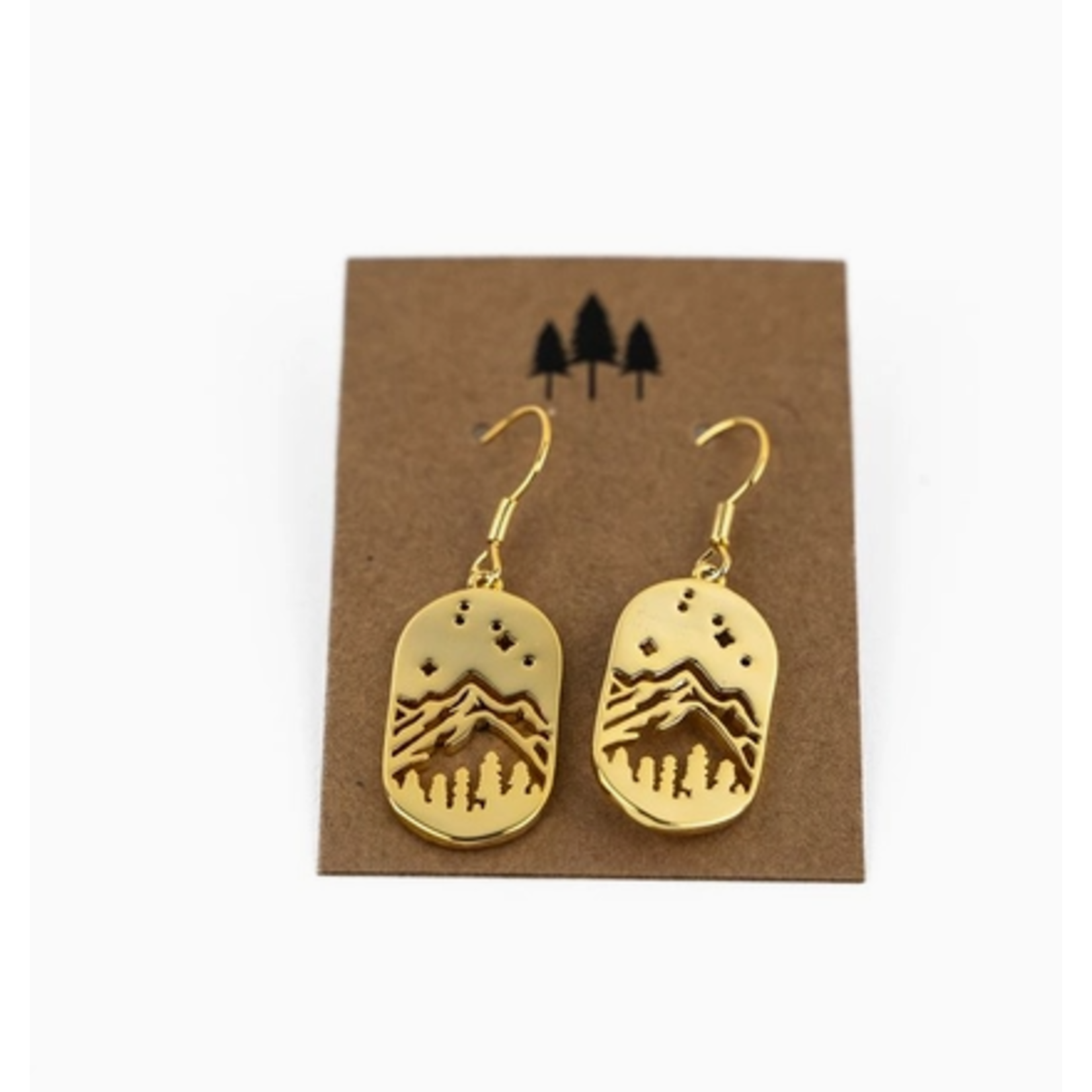 The Montana Scene TMS Starry Night Earrings - Gold Plated