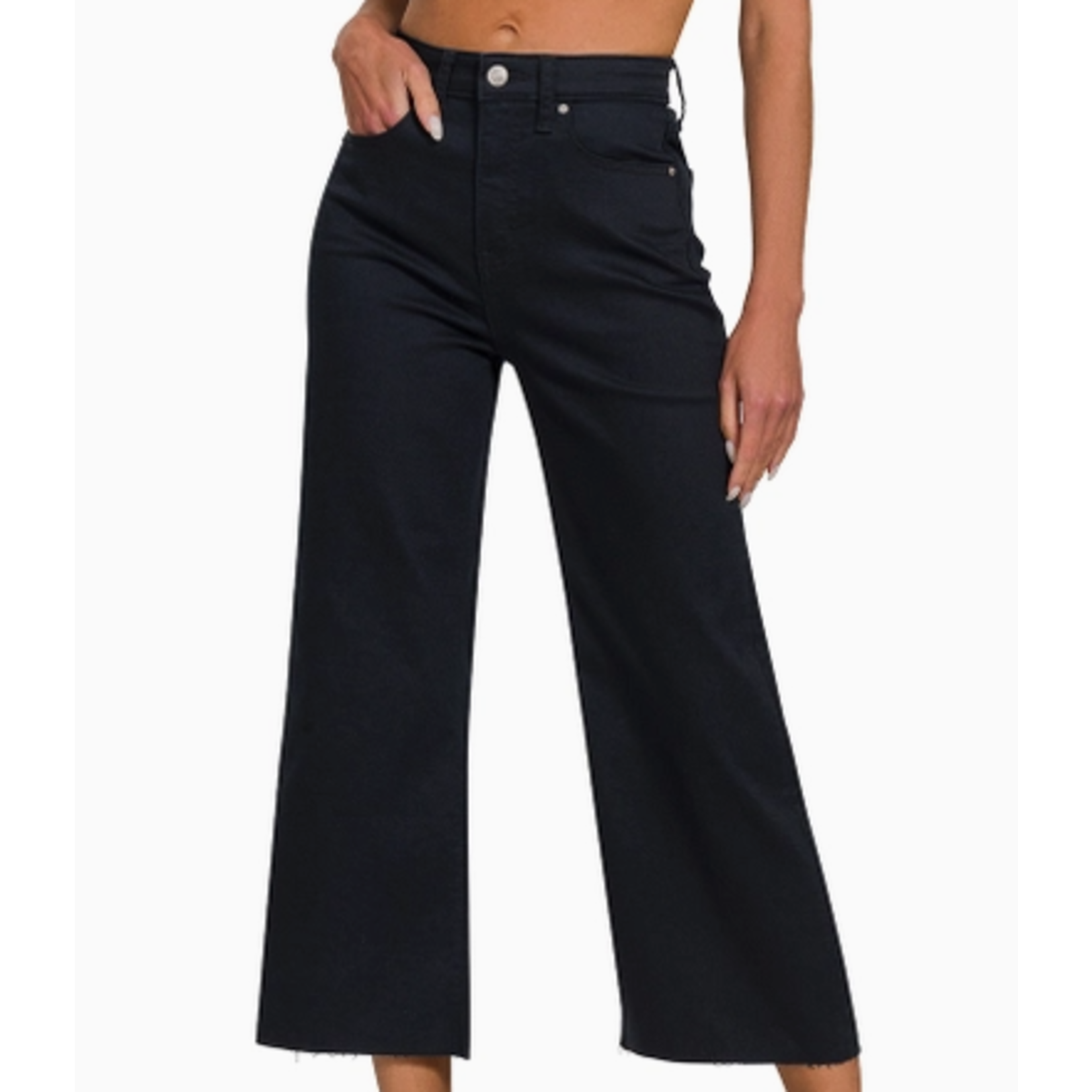 Vanilla Monkey VM High Rise Flare Cropped Color Denim Pants