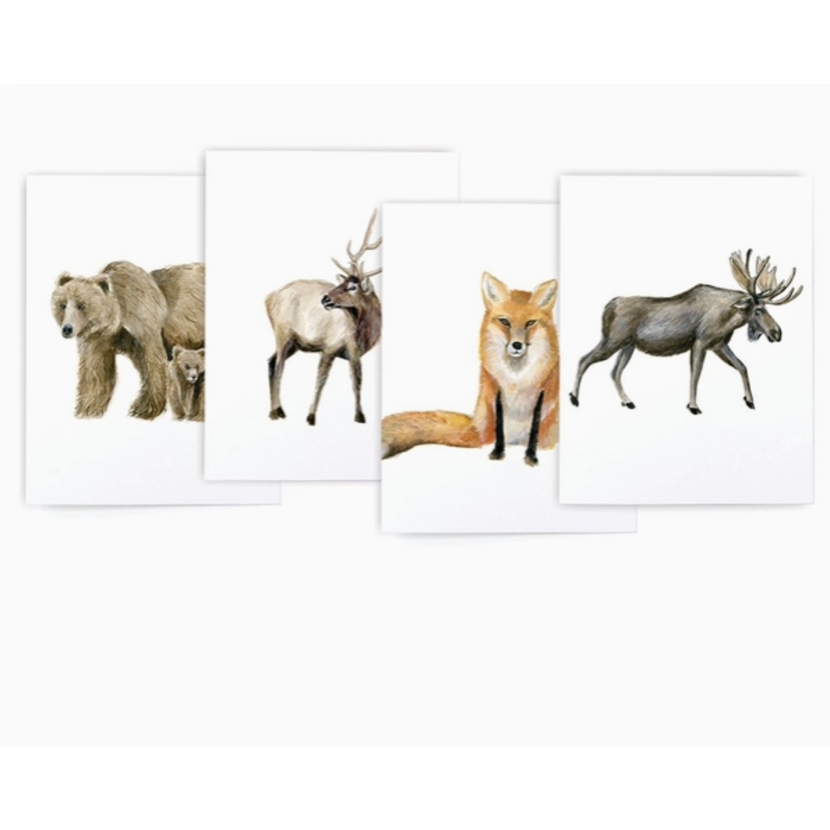 Lana's Shop Lana's Shop Mountain Animal Variety Greeting Card Set