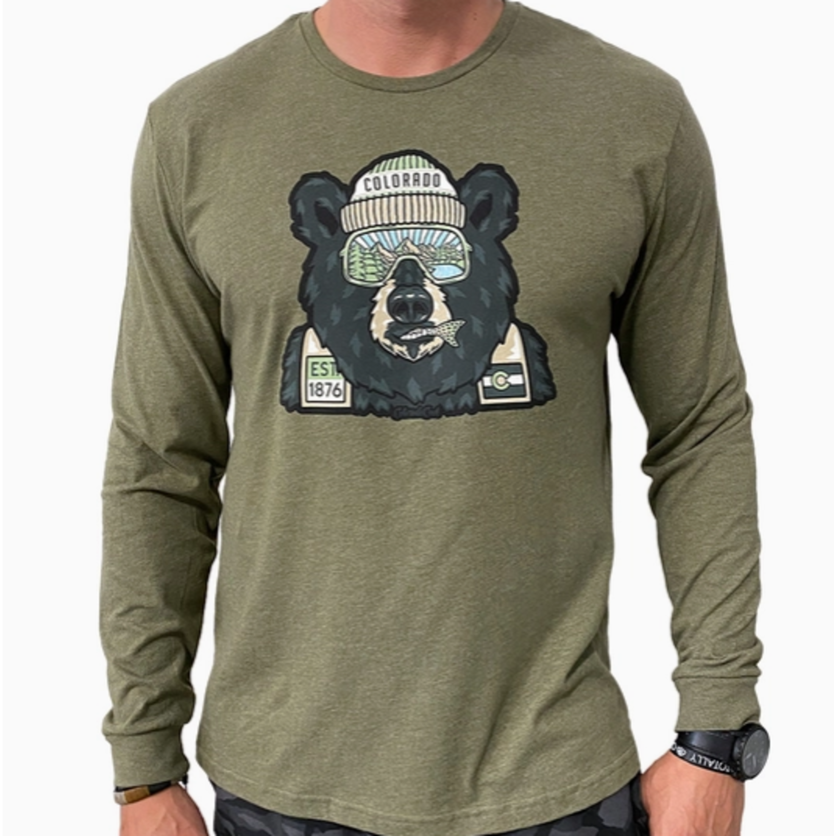 Coloradocool Coloradocool Backwoods Bear LS T-Shirt