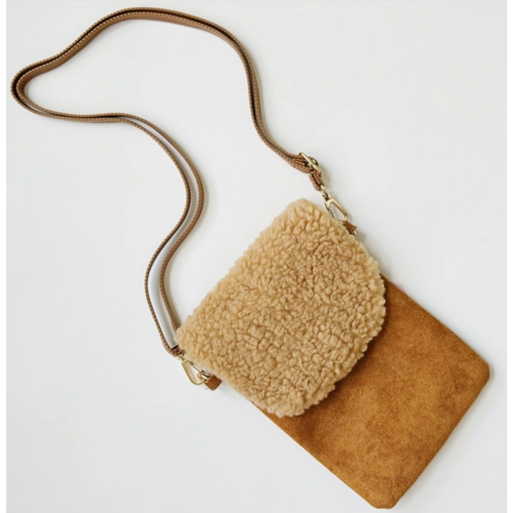 Ellison+Young Ellison & Young Handy Dandy Phone Crossbody Teddy Brown