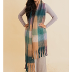 Leto Accessories Leto Cozy Breeze Oversized Fringe Scarf