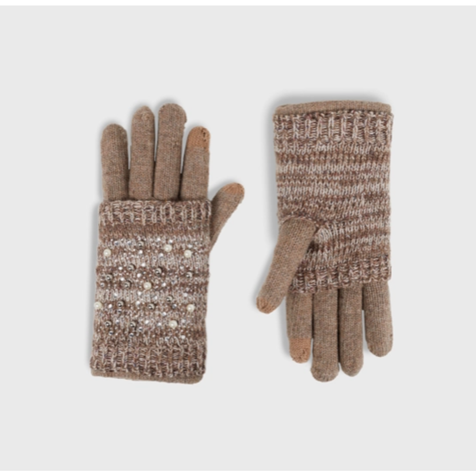 Coco & Carmen C&C Pearltastic Convertible Gloves Natural