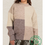 Very J Very J ECO Oversized Color Block Cozy Sweater