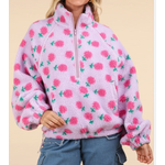 Very J Very J Printed Fleece Zip Up Jacket