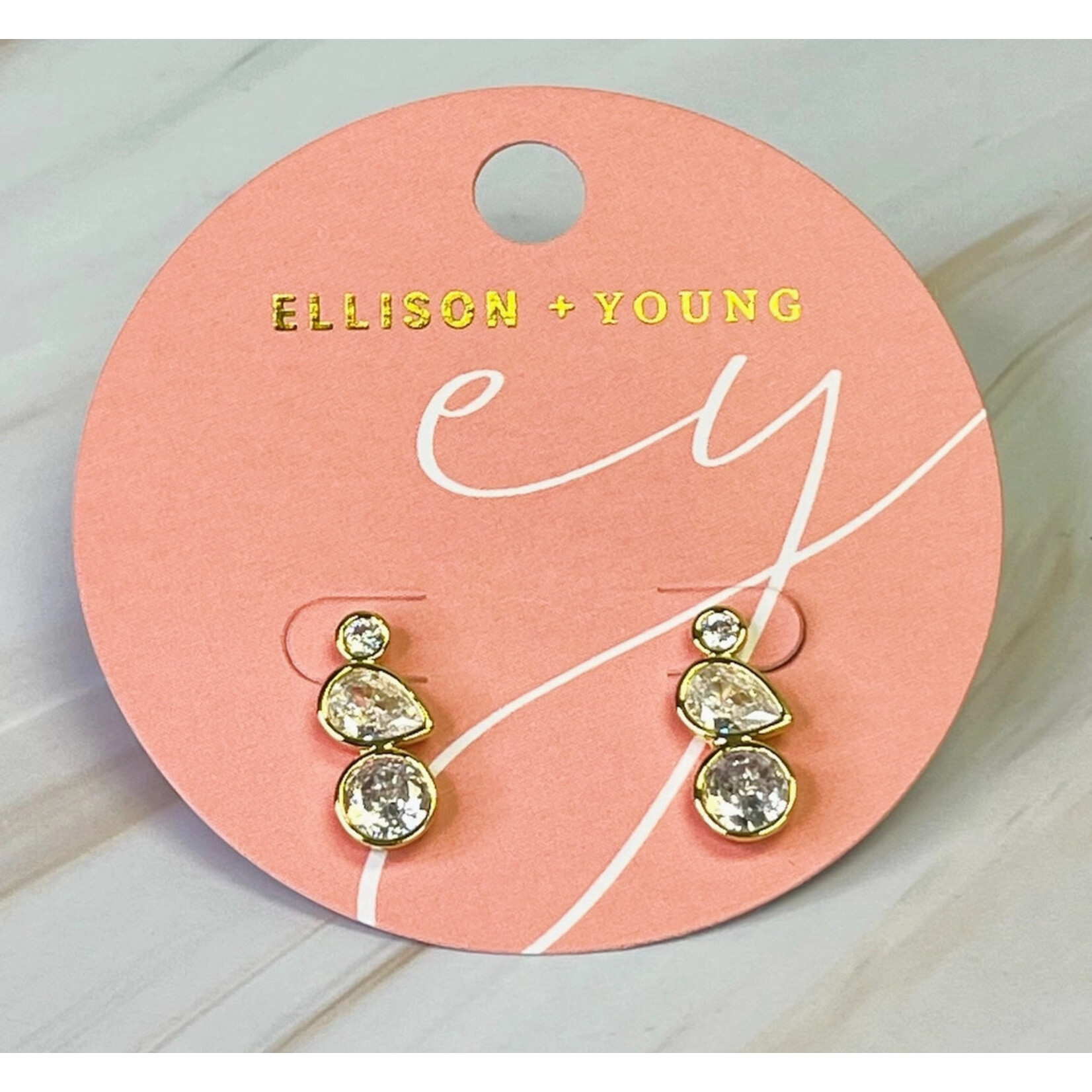 Ellison+Young E&Y Mix Shape Bezel Shine Earrings