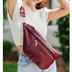 Modern+Chic M+C Presley Sling Crossbody Bag Mulberry