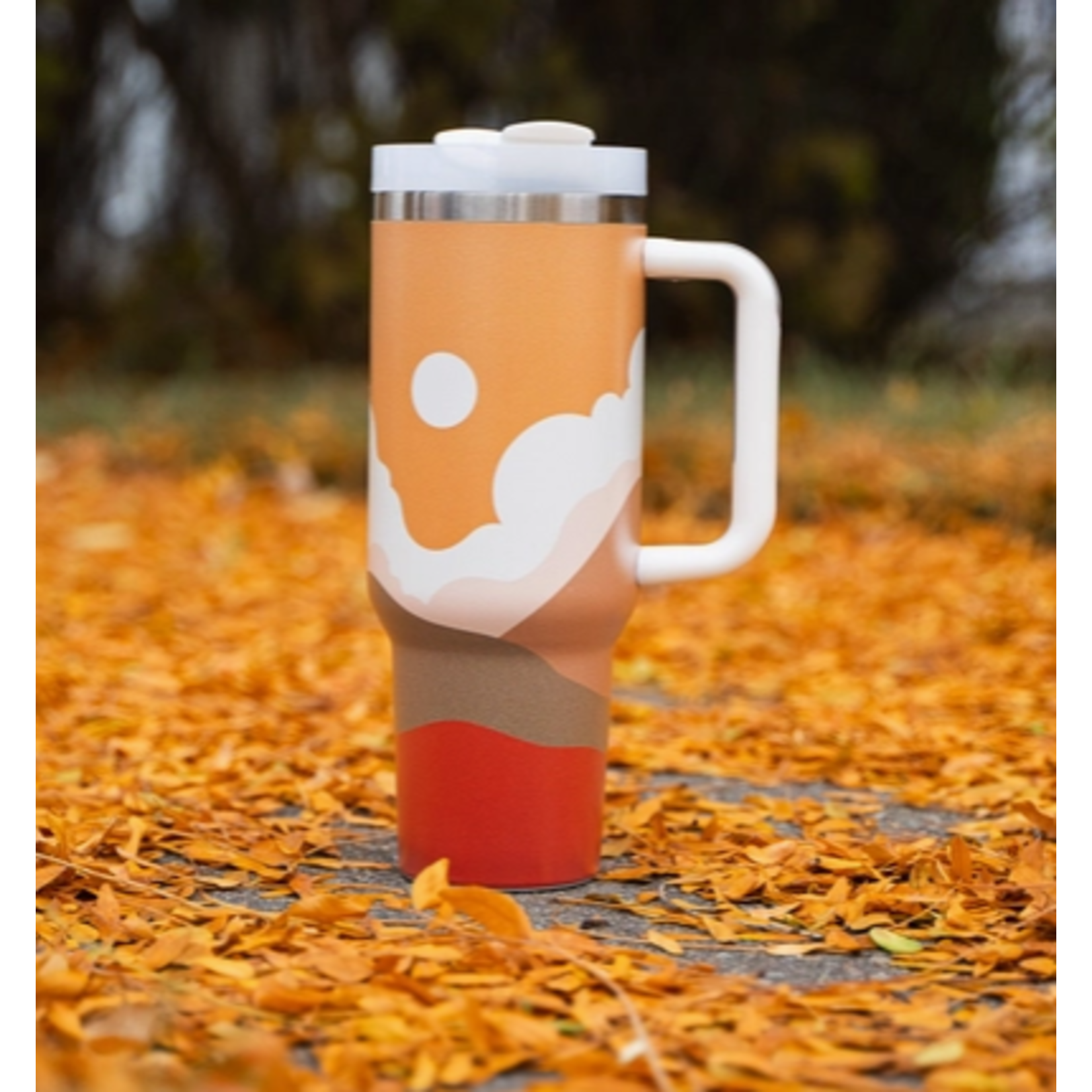 The Montana Scene TMS Fall Horizon Gold 40oz Tumbler