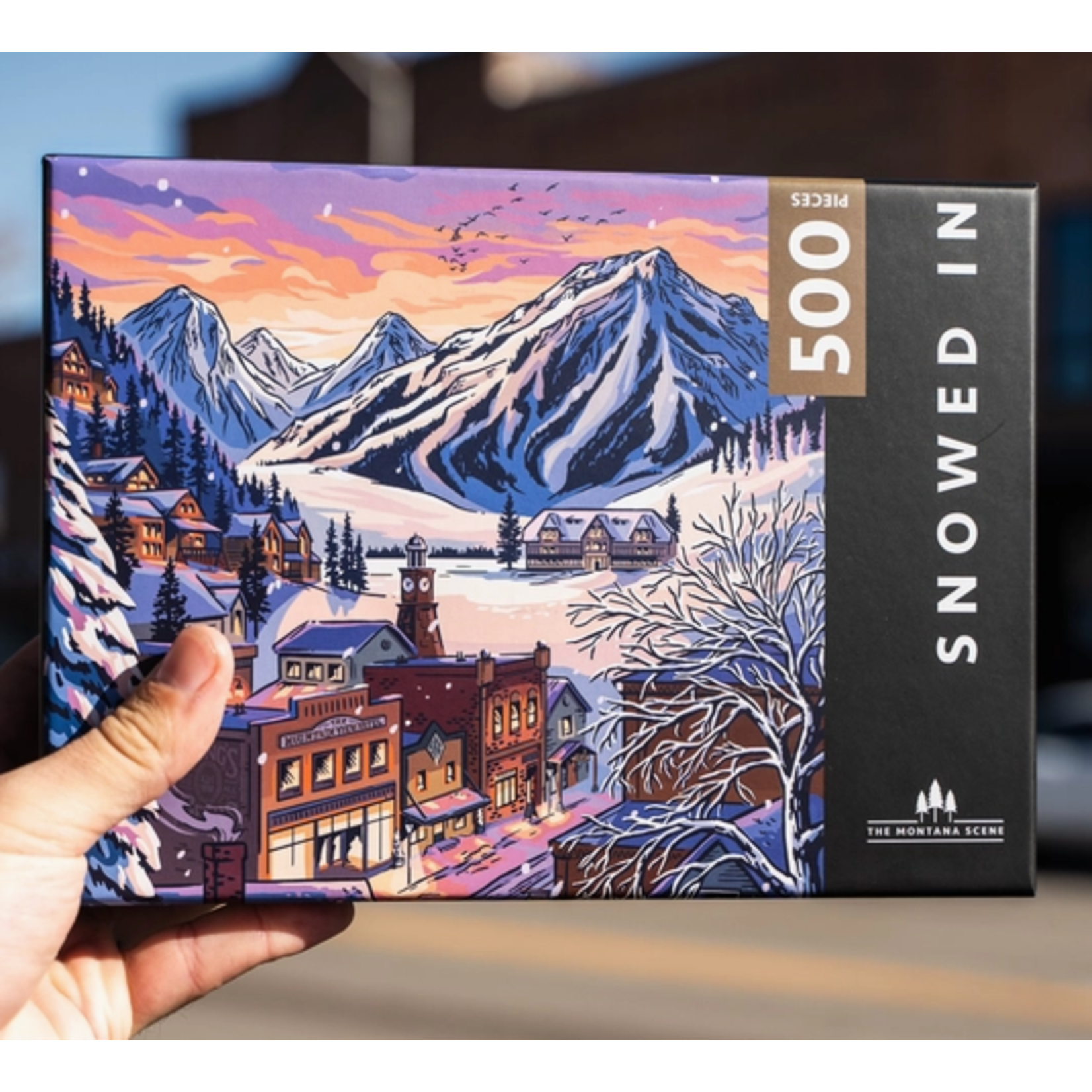 The Montana Scene TMS Snowed In Puzzle - 500 Pieces