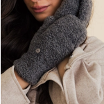 Leto Accessories Leto Sherpa Fleece Mitten Gray