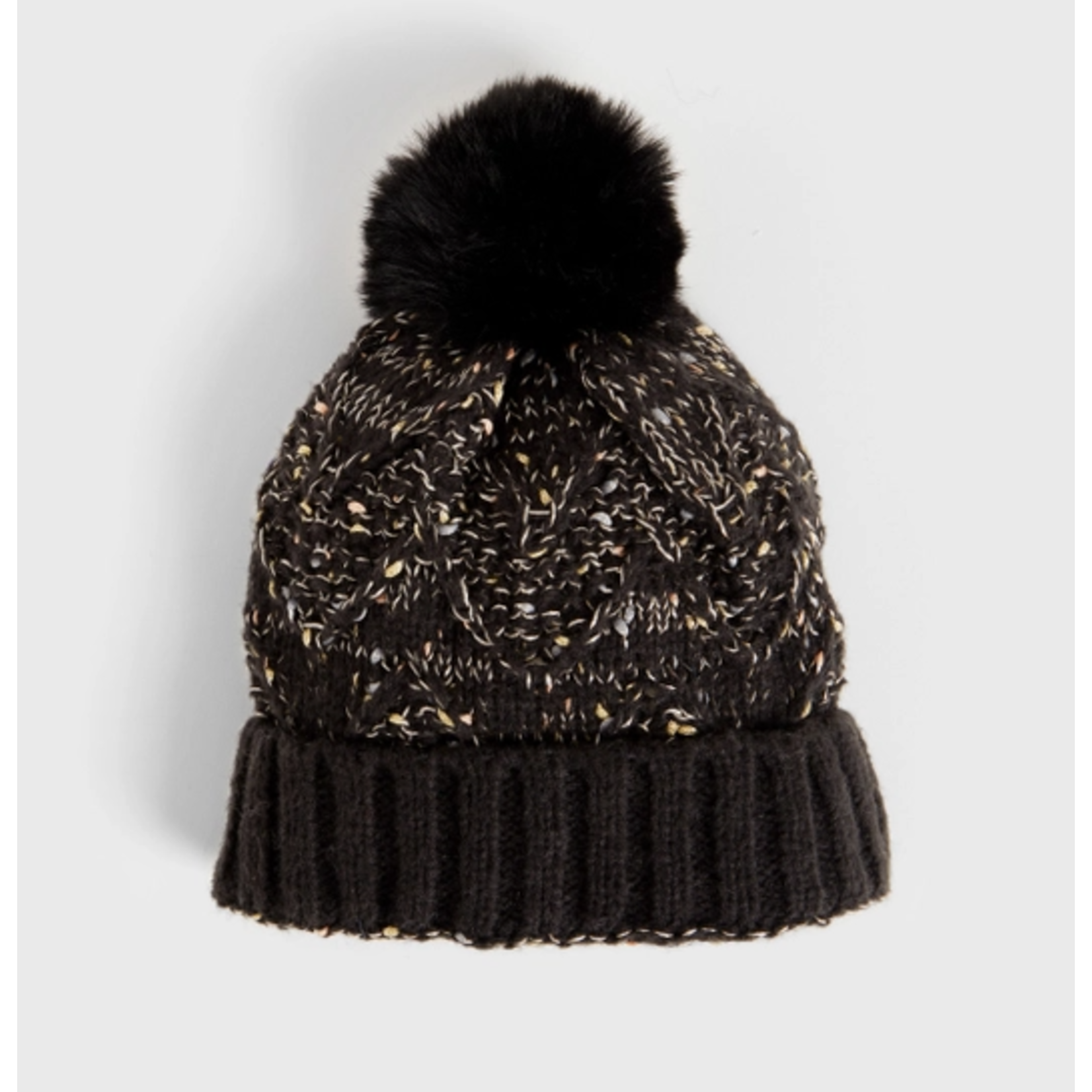 Coco & Carmen C&C Confetti Pom Pom Hat Black