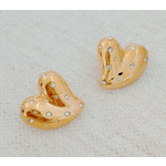 Ellison+Young E&Y Lovely Golden Heart Earrings