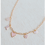 Ellison+Young E+Y Silky Yee-Haw Heart Multi Charm Necklace