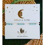 Lotus & Luna Lotus & Luna  "You Are Worthy" Goddess Bracelet