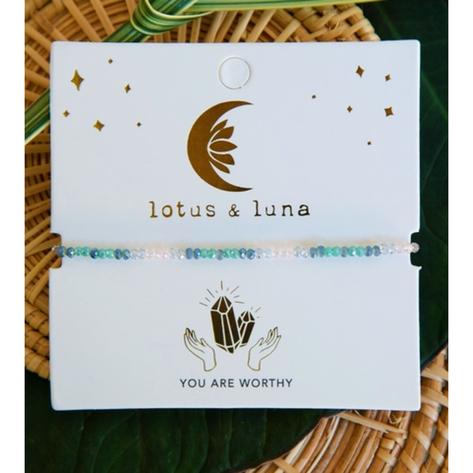 Lotus & Luna Lotus & Luna  "You Are Worthy" Goddess Bracelet