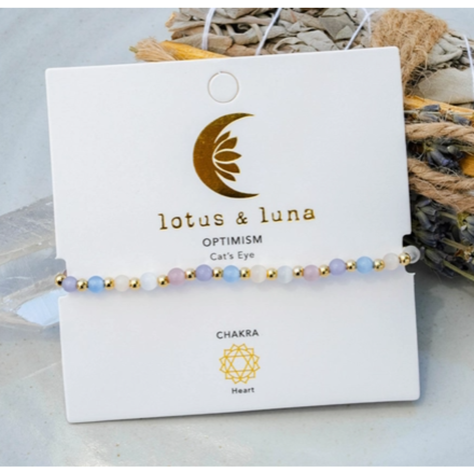 Lotus & Luna Lotus & Luna  Optimism 4mm Healing Bracelet