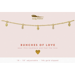 Lucky Feather Lucky Feather Dangle Necklace Gold - Bunches of Love