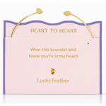 Lucky Feather Lucky Feather New Connection Cuff - Heart To Heart