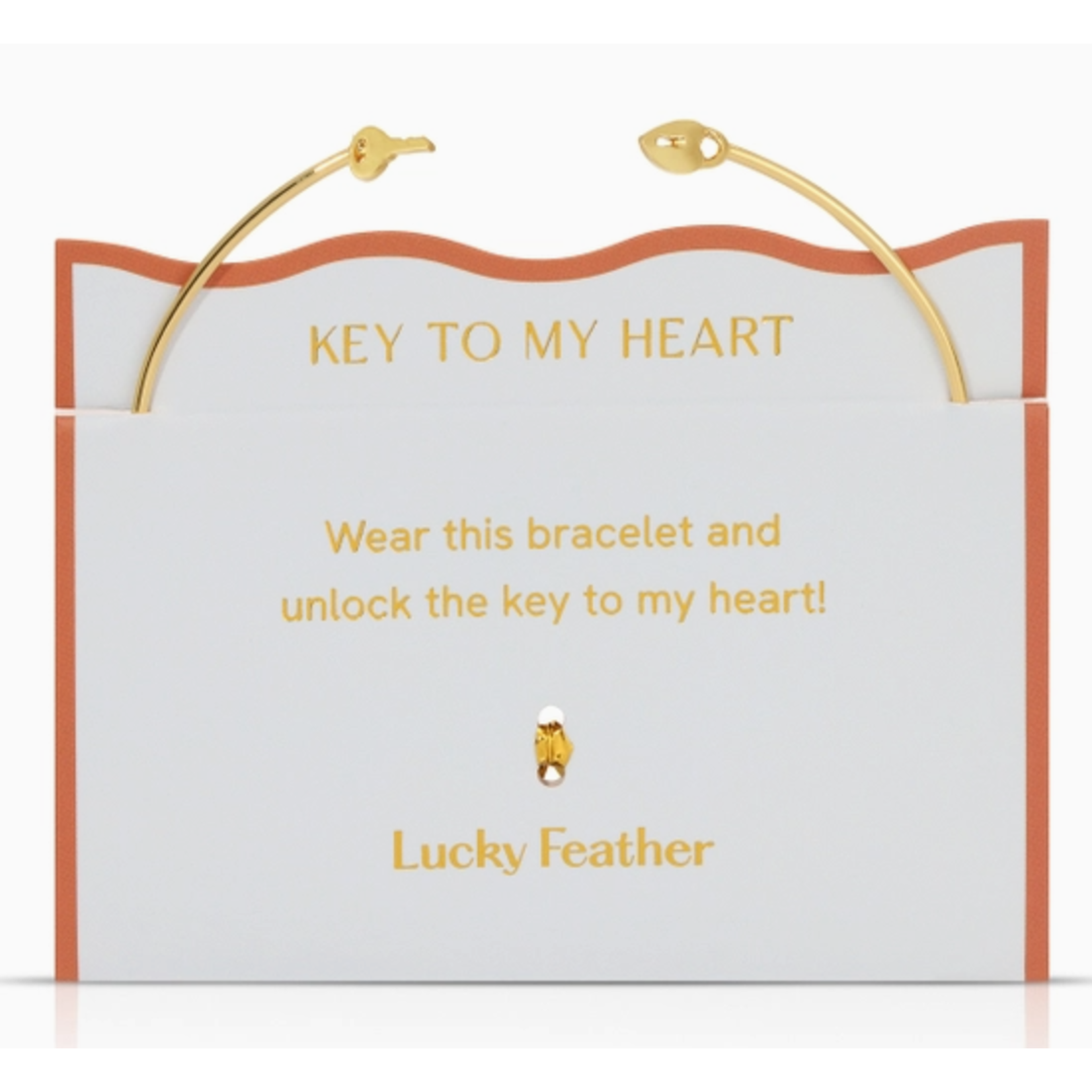 Lucky Feather Lucky Feather New Connection Cuff - Key To My Heart
