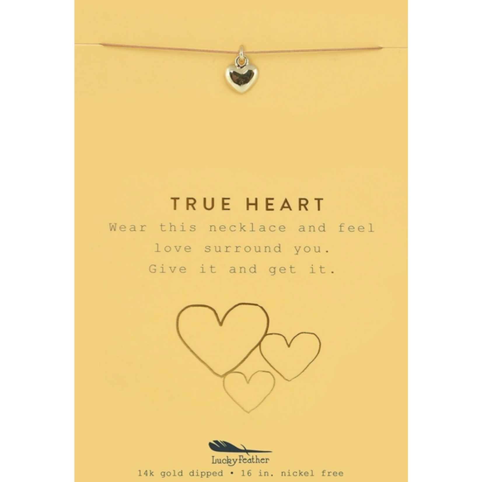 Lucky Feather Lucky Feather New Moon Gold Necklace - True Heart