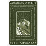 Snow Business SB Colorado 14ers Playing Cards Green