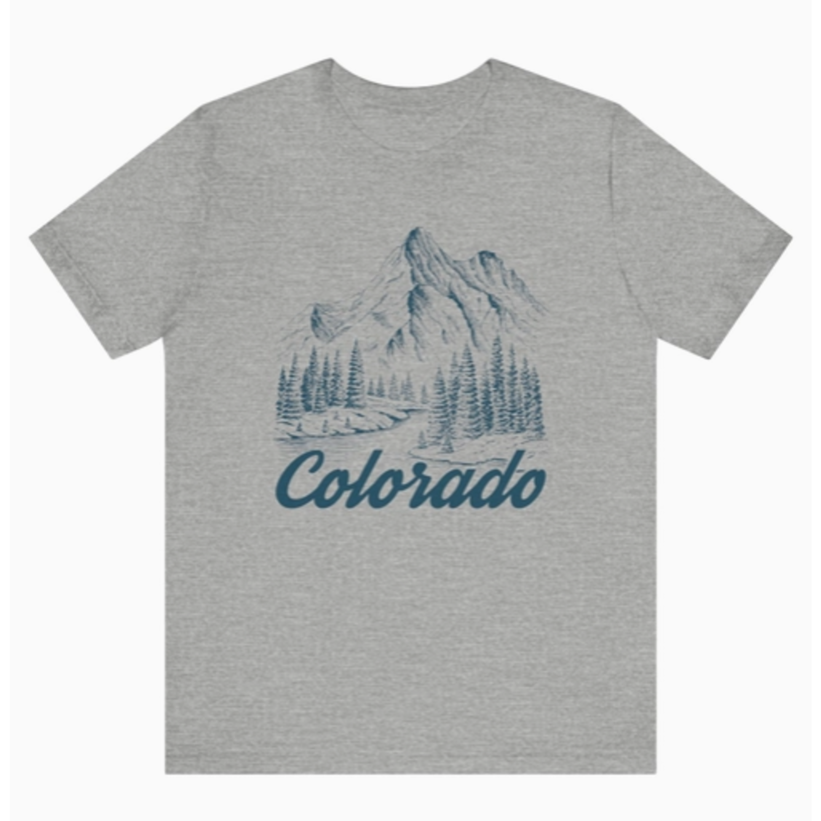 Hey Mountains Hey Mountains Illustration Colorado T Shirt