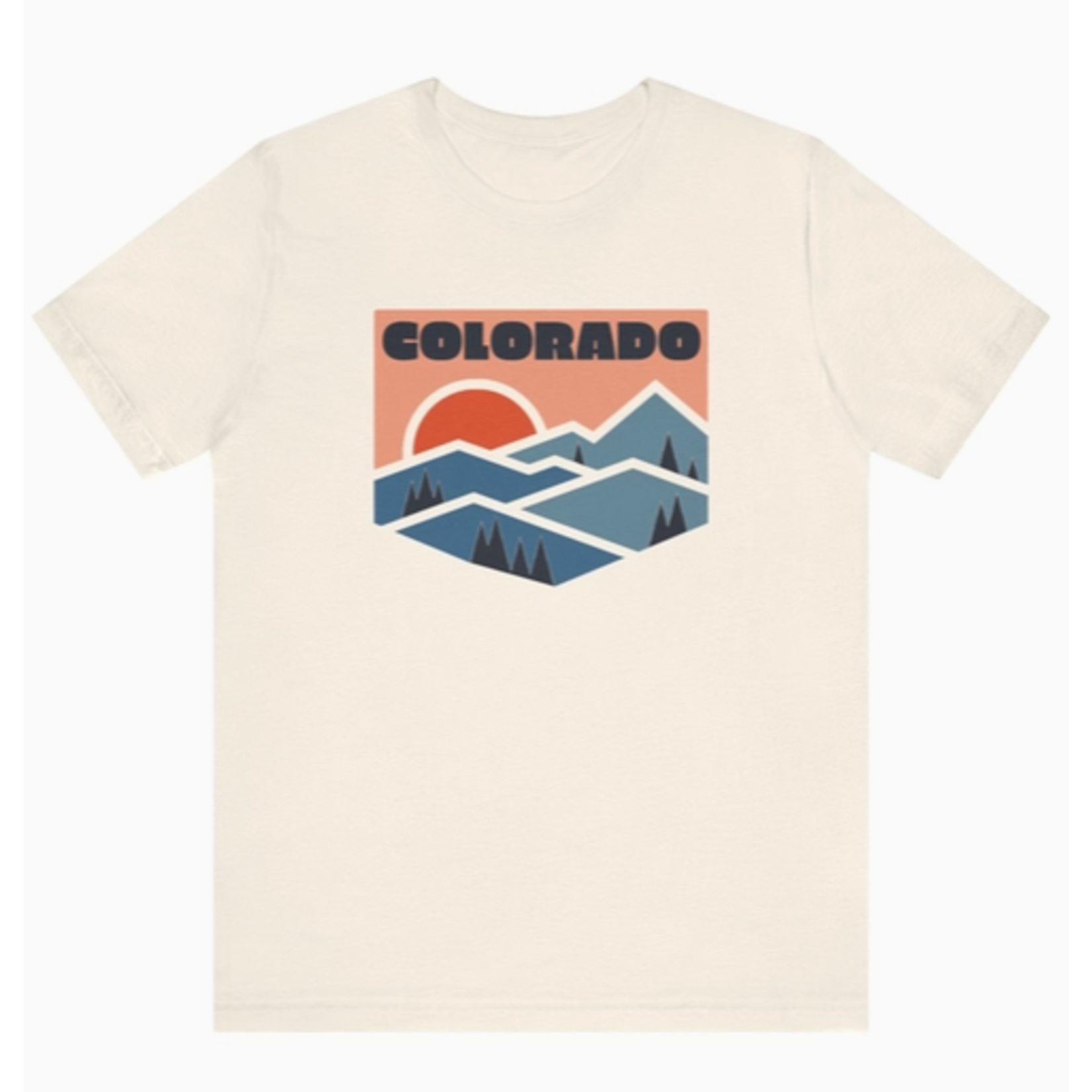 Hey Mountains Hey Mountains Retro Graphic Colorado Tee