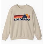 Hey Mountains Hey Mountains Colorado Sweatshirt Retro Mountains