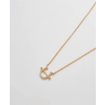 Admiral Row Admiral Row Gold Pave Horseshoe Necklace 18in