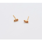 Admiral Row AR Red Garnet Gold Bar Earrings