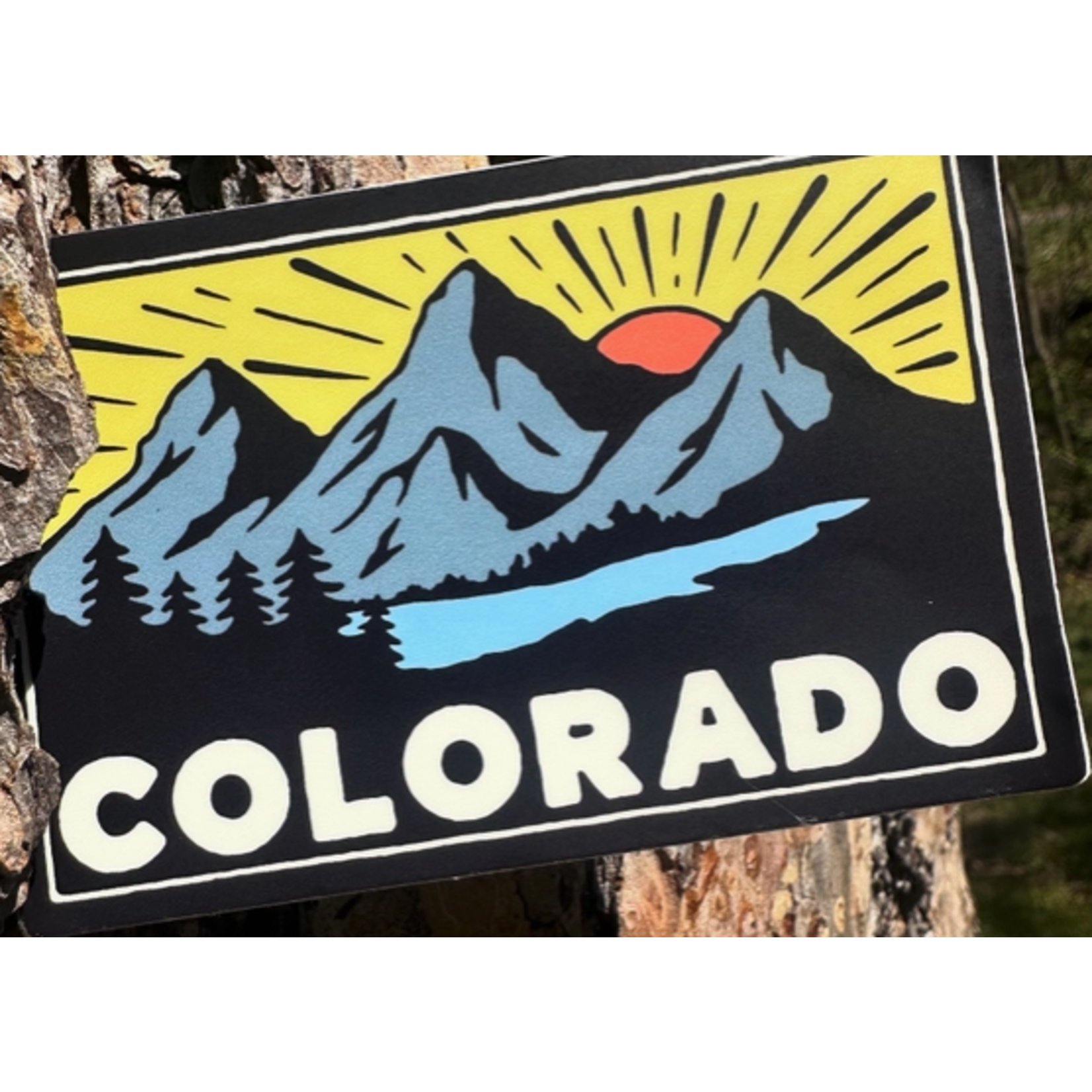 Menottees Menottees Colorado Mountains and River | Sticker