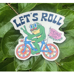Menottees Menottees Let's Roll Frog (Cycling Club) | Sticker