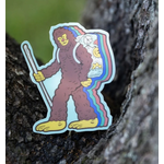 Menottees Menottees Retro Hiking Bigfoot | Sticker