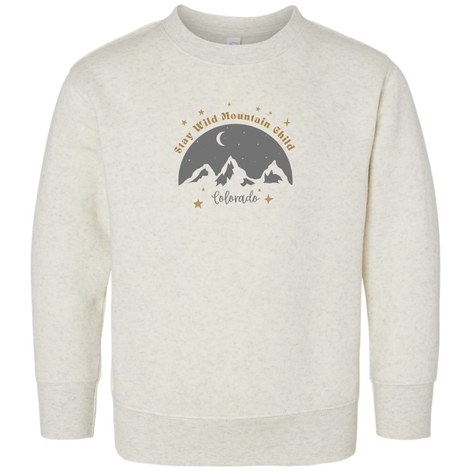 Mountain Standard Time Apparel MST Stay Wild MNT Child Toddler Crew