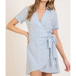 TwentyTen TwentyTen Striped Side Tie Dress