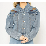 Miss Sparkling Miss Sparkling Flower Denim Jacket