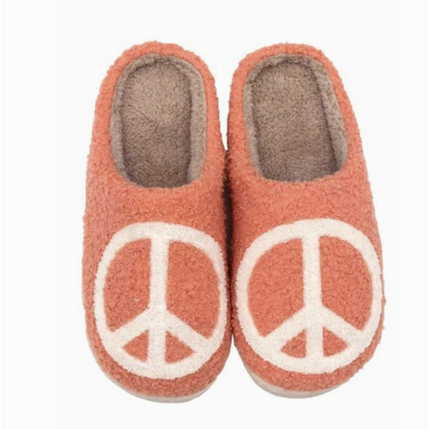 Miss Sparkling Miss Sparkling Peace Sign Slippers
