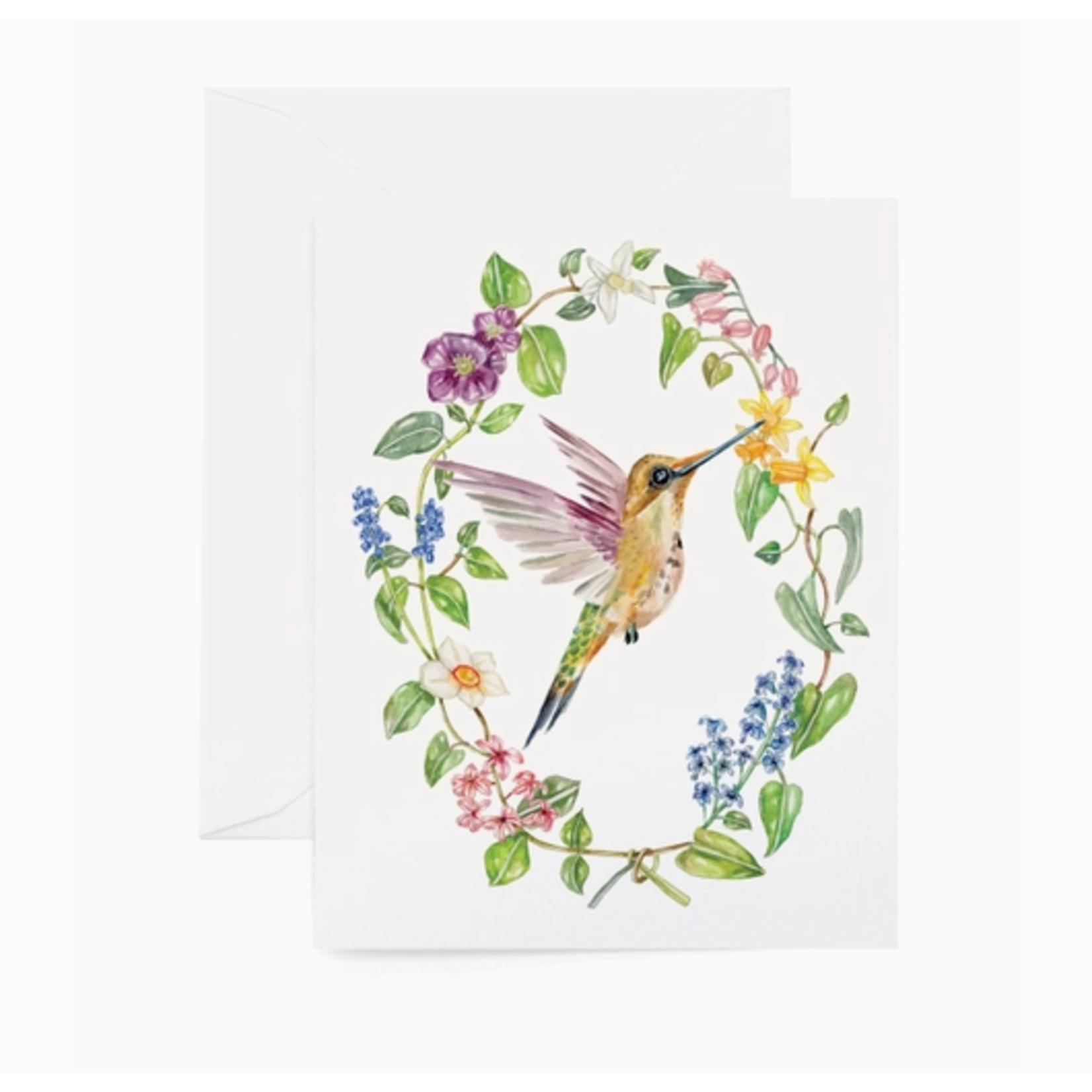 Lana's Shop Lana's Shop Botanic Hummingbird Greeting Card