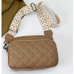Vanilla Monkey VM Quilted Vegan Leather Crossbody Camera Bag