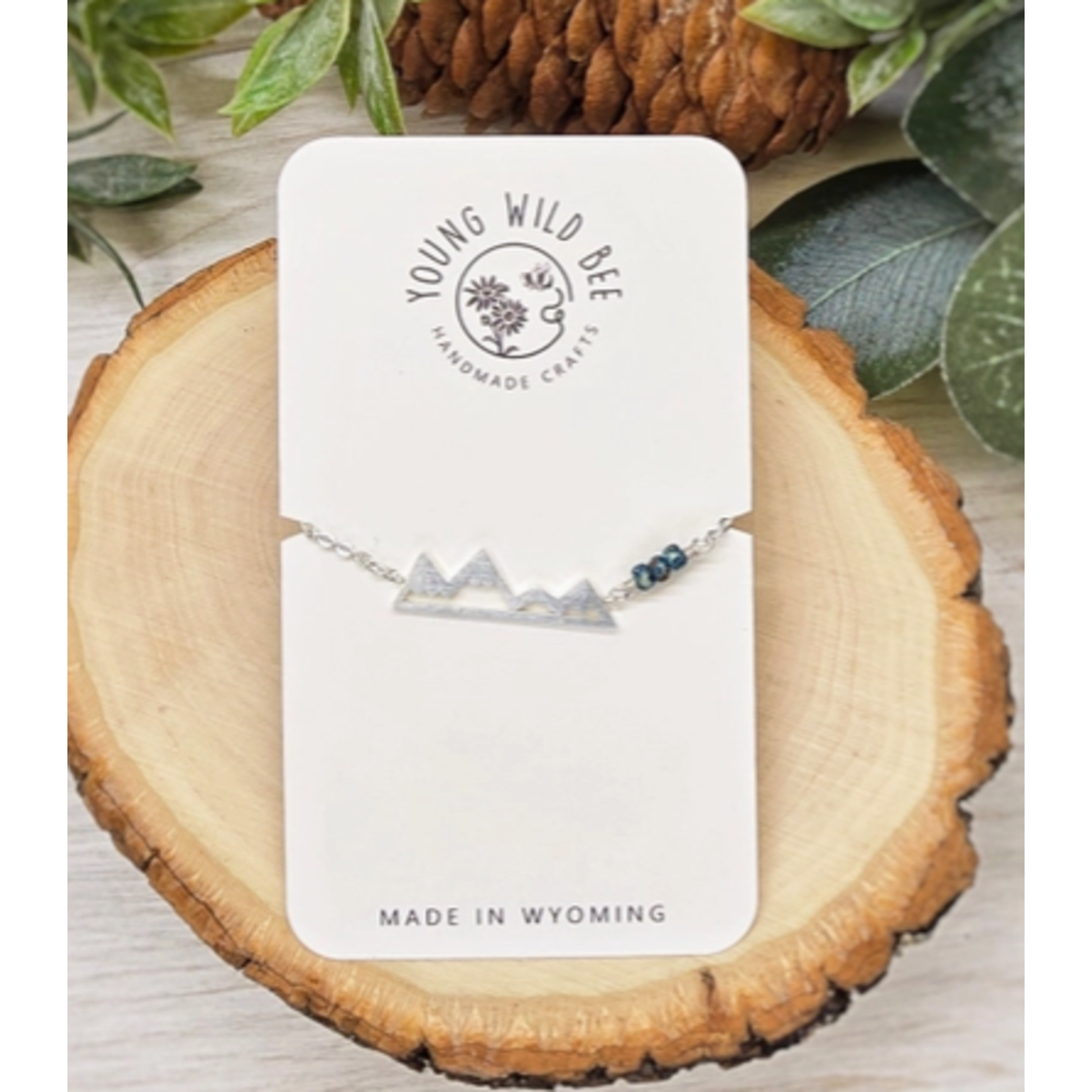 Young Wild Bee YWB Mountain Range Bracelet Indigo