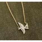 The Montana Scene TMS Bird Necklace- Gold