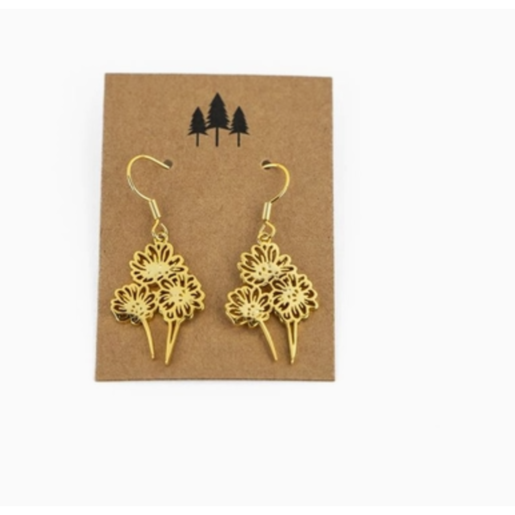 The Montana Scene TMS Daisy Earrings - Gold