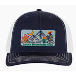 Spruce Seed LLC Spruce Seed Rocky Mountain High Stitched Trucker Navy/White
