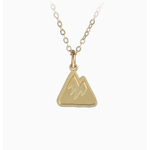 Bearded Jeweler Mountain Tiny Gold-Fill Necklace