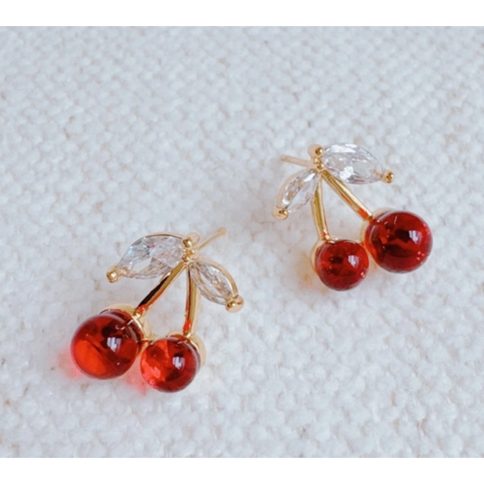 Ellison+Young E&Y Jewel Cherry Stud Earrings